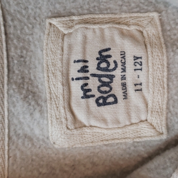 Mini Boden Boys Gray Stripe Henley Pullover Sweatshirt, 11-12Y - Picture 7 of 11